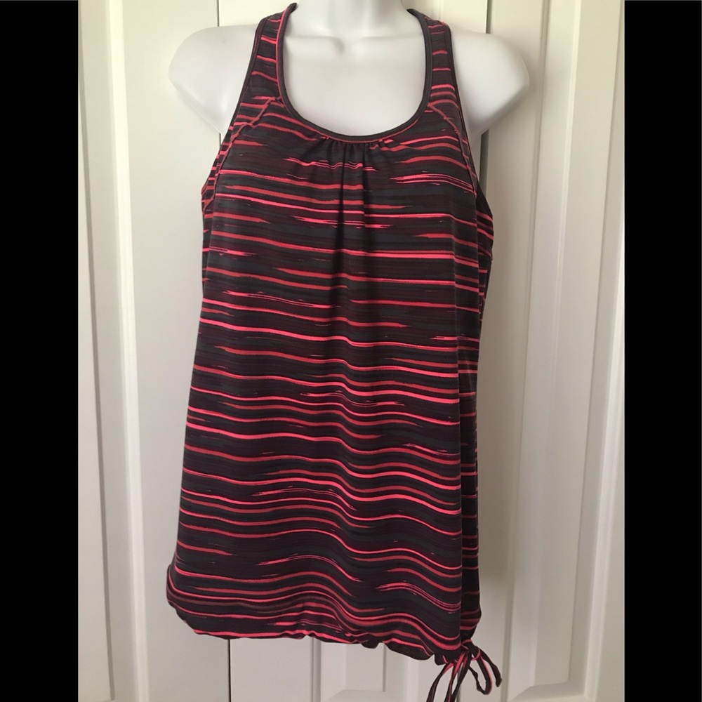Athleta Fitness Tank Top Racerback Drawstring Med